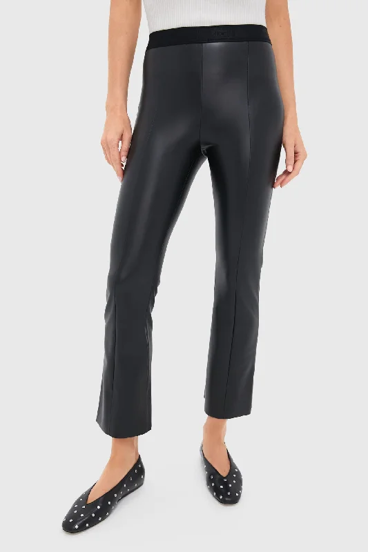 YEAR-End Clearance Black Vegan Leather Jenna Trousers