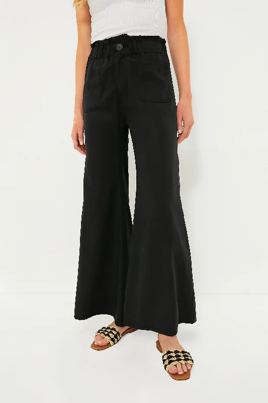 Act Now Black Tulip Wide Leg Pant