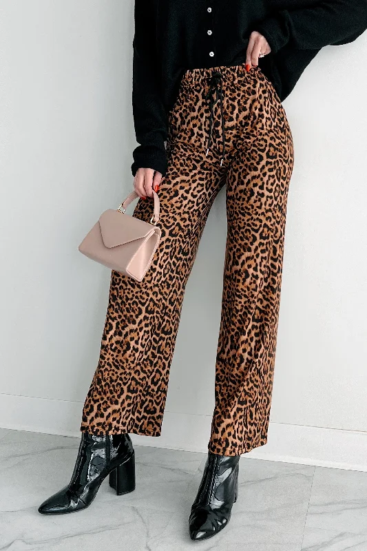 Exclusive Offers DOORBUSTER Cat Naps Leopard Print Lounge Pants (Leopard)