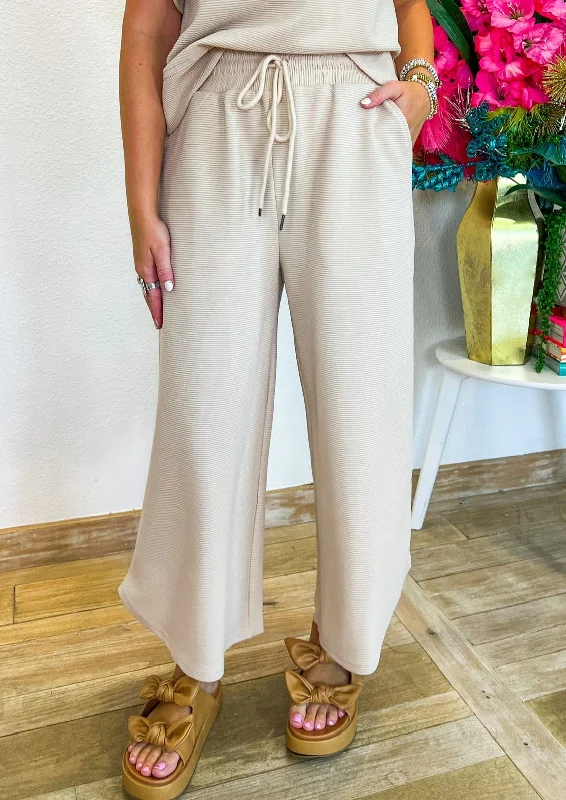 Limited Availability Iced Latte Pants - Light Taupe