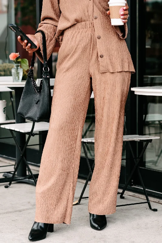 Unbeatable Prices Interesting Scenarios Textured Wide Leg Pants (Coco)