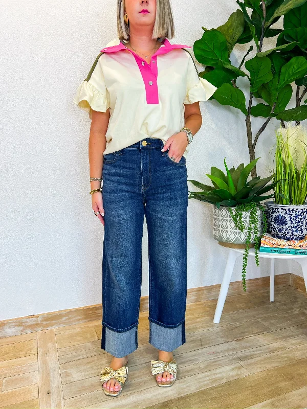 Early Access Sienna High Rise Wide Leg Jeans - Unspeakable