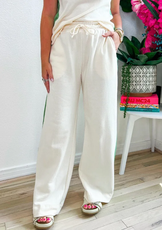Seasonal Sale Sweet Sun Shine Pants - Ivory/Sage