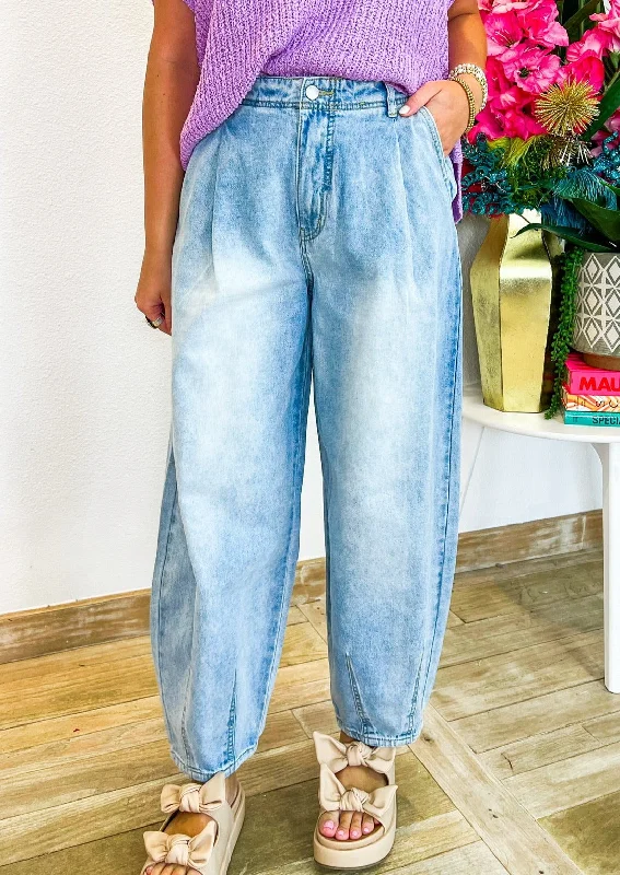 New Markdowns Take Me Dancing Pants - Light Denim