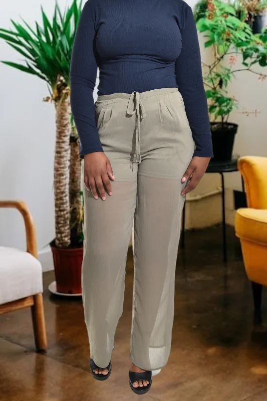 Final Clearance Khaki Pants With Inner Shorts