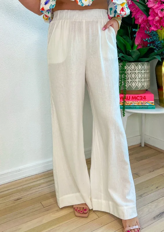 Reduced Prices Vince Pants - White Linen
