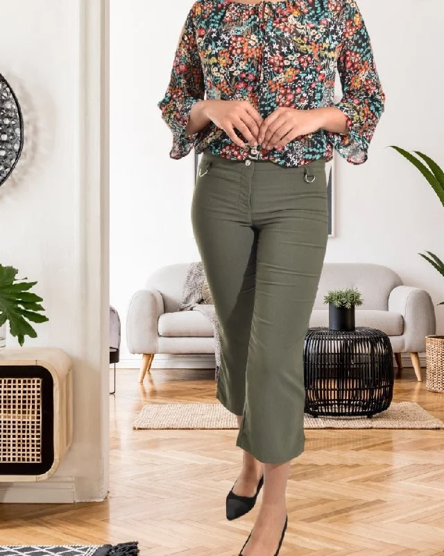 Grand Opening Sale Ladies Khaki Capri Pants