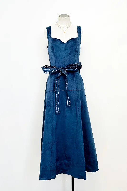 Savings Galore Bustier Belted Midi Dress