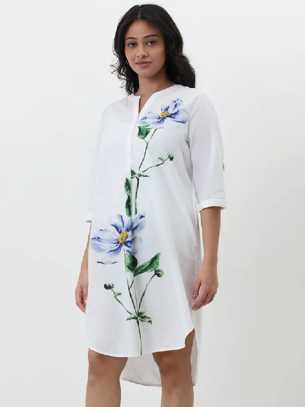 Extra Savings Gia Off-White Printed Straight Dress