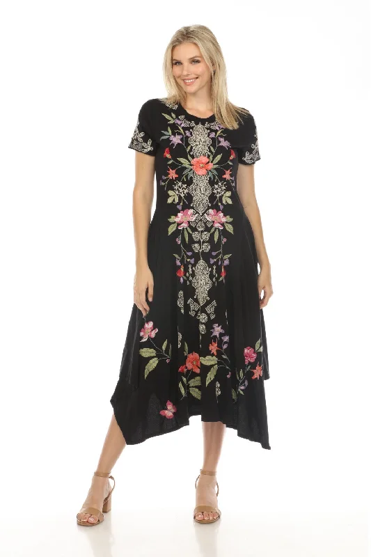 Big Savings Johnny Was JWLA Dacie Handkerchief Knit Dress Boho Chic J32024 *