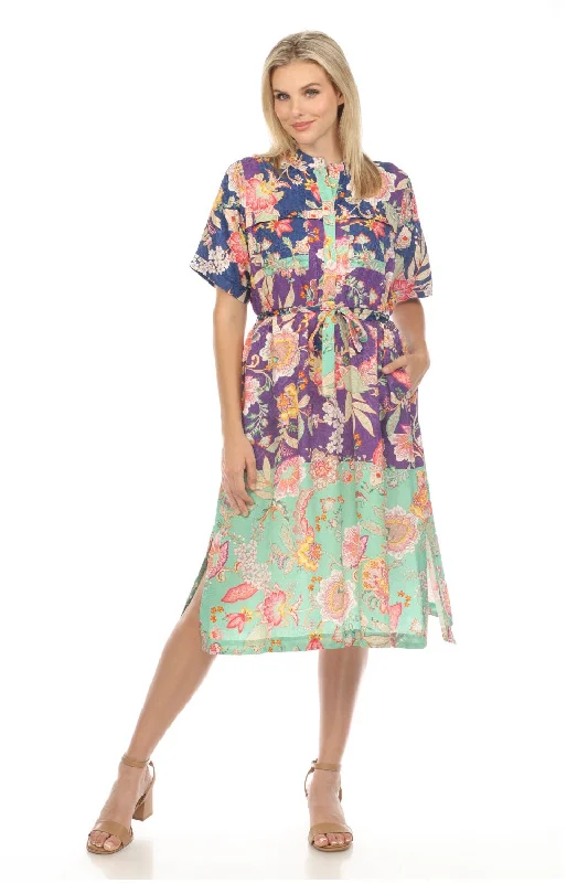 Deal of the Week Johnny Was Vivienne Deana Belted Midi Dress Boho Chic C32024B2