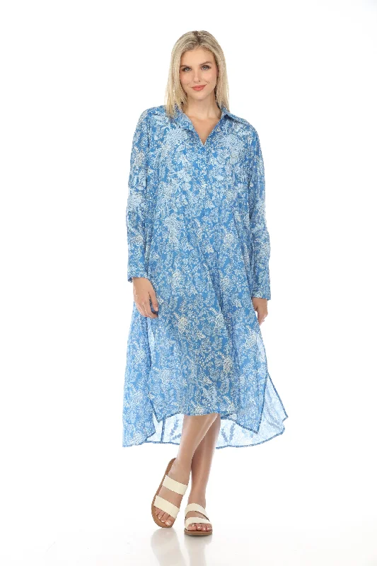 Incredible Offers Johnny Was Workshop Miel Henley Shirt Dress Boho Chic W32523-E
