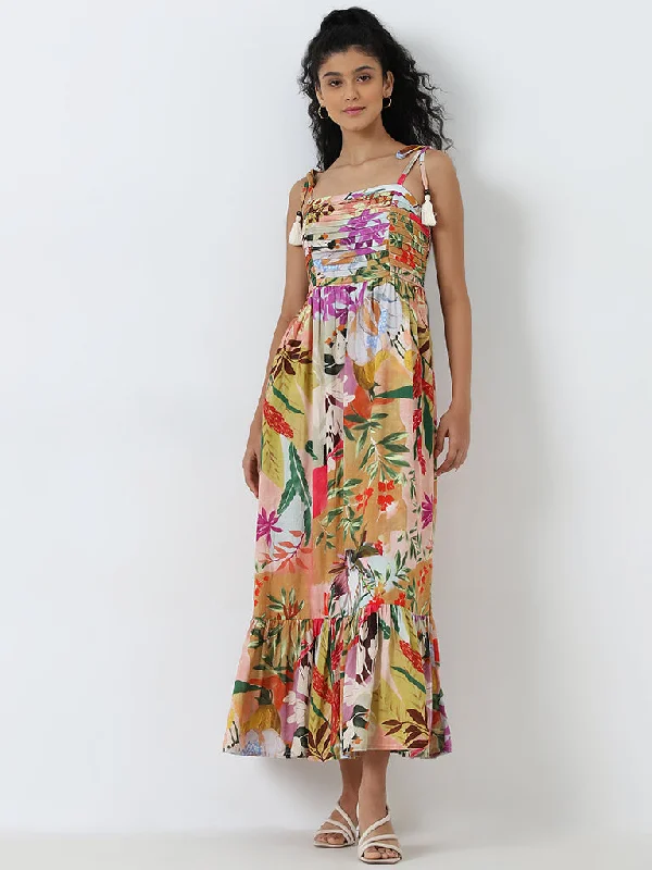 Huge Discounts LOV Multicolour Floral Tiered Dress