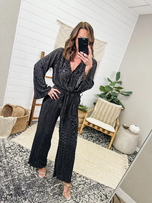 Night Out Plisse Jumpsuit