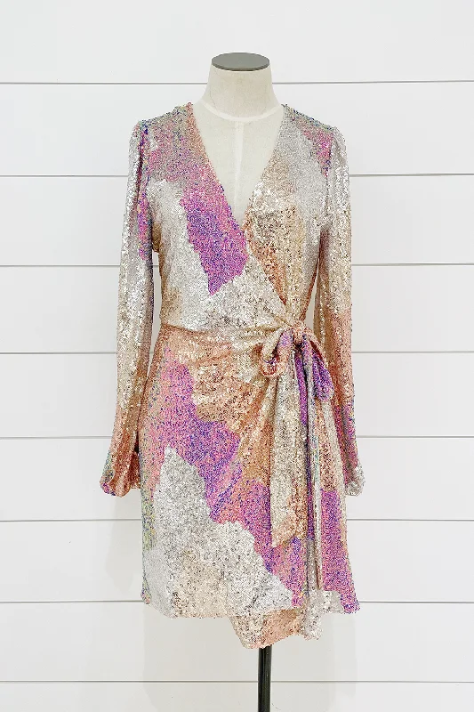 Overstock Shimmering Opal Party Dress