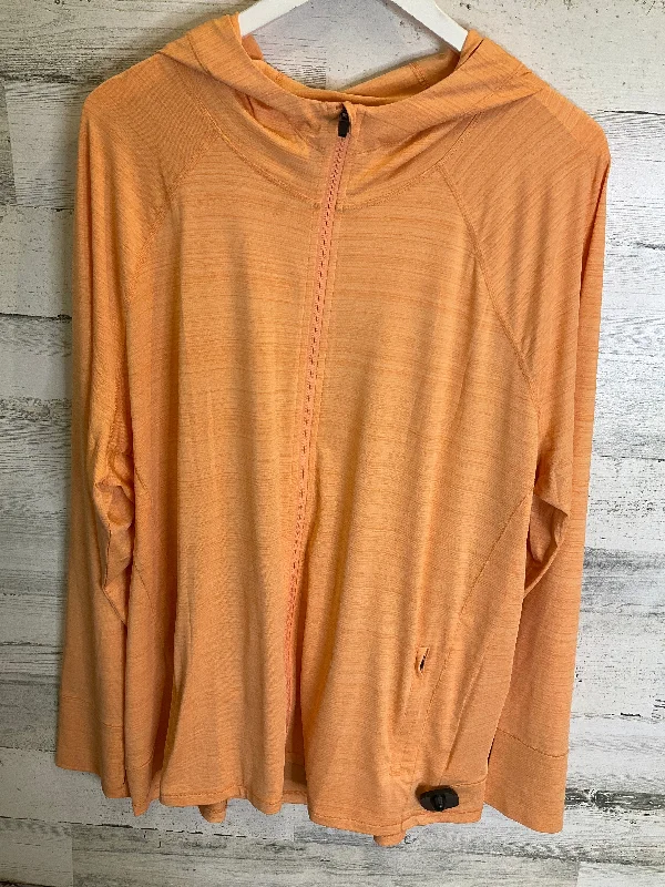 Huge Savings Athletic Jacket By Athleta In Orange, Size: 3x