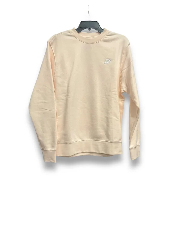 Extra Discounts Athletic Sweatshirt Crewneck By Nike Apparel In Peach, Size: S