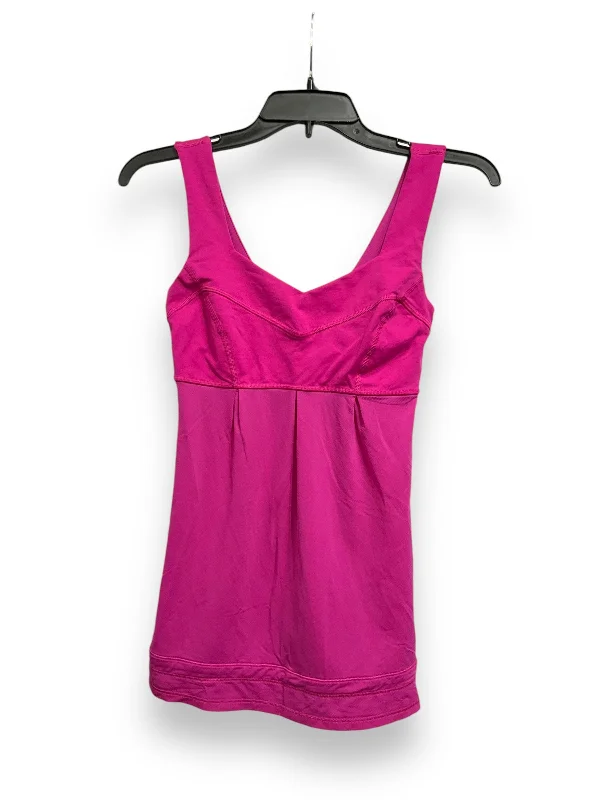 Super Sale Athletic Tank Top By Lululemon In Pink, Size: Xs