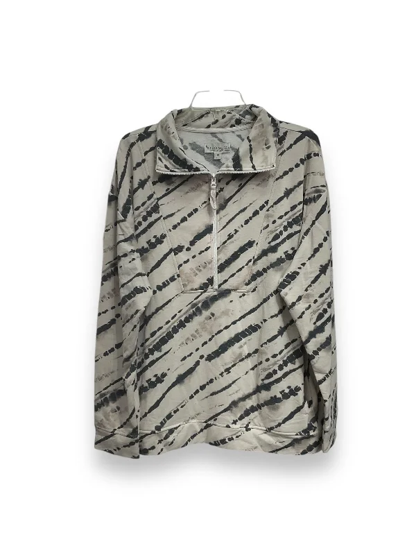 Savings Alert Athletic Top Long Sleeve Collar By Koolaburra By Ugg In Multi-colored, Size: 1x