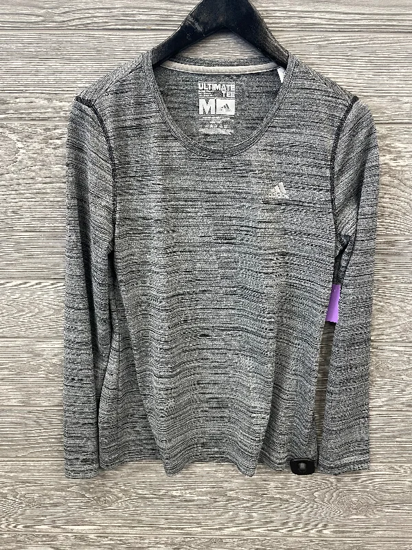 Markdowns Athletic Top Long Sleeve Crewneck By Adidas  Size: M