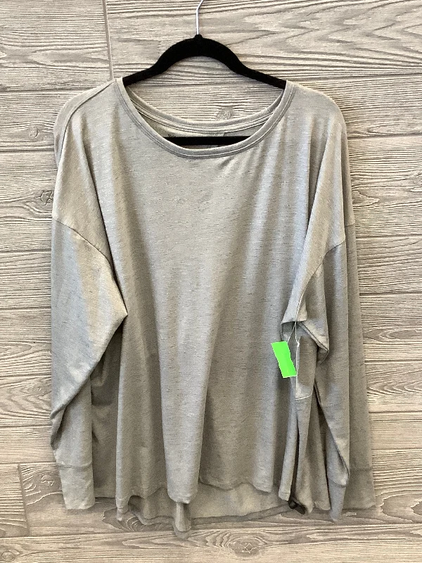 Amazing Deals Athletic Top Long Sleeve Crewneck By Xersion  Size: 2x