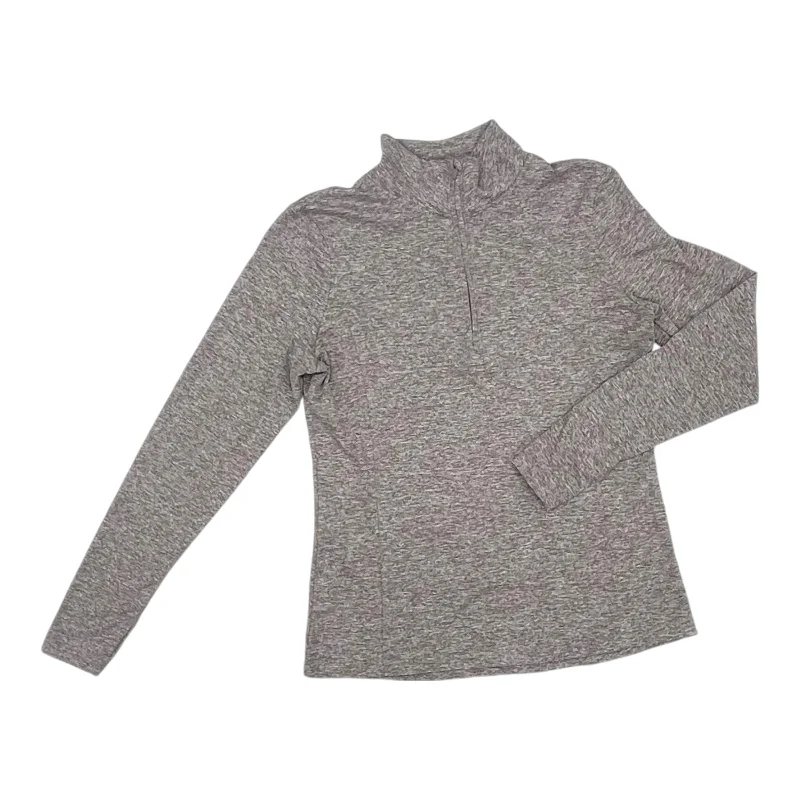 Sale Event Athletic Top Ls Collar By Jockey In Taupe, Size:M