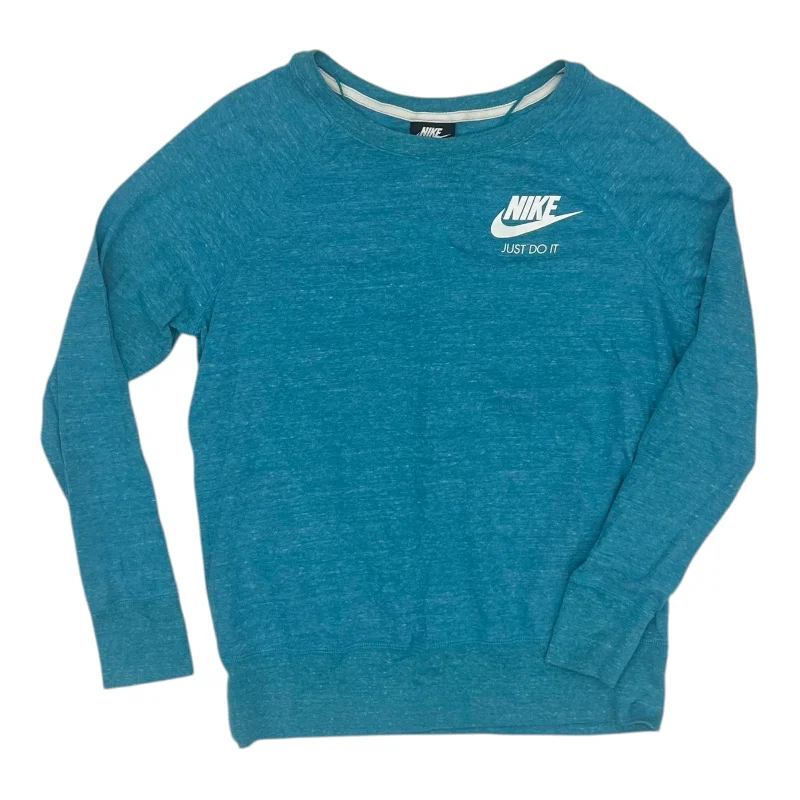 Value Deals Athletic Top Ls Crewneck By Nike In Blue, Size:M