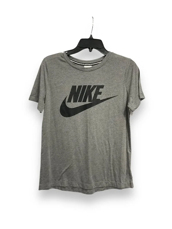 Price Reduction Athletic Top Short Sleeve By Nike Apparel In Grey, Size: Sp