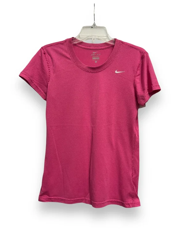 Special Offer Athletic Top Short Sleeve By Nike Apparel In Pink, Size: S