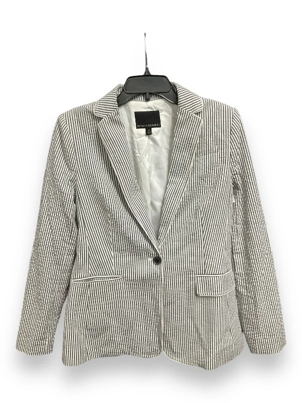 Price Drop Blazer By Banana Republic In Striped Pattern, Size: S