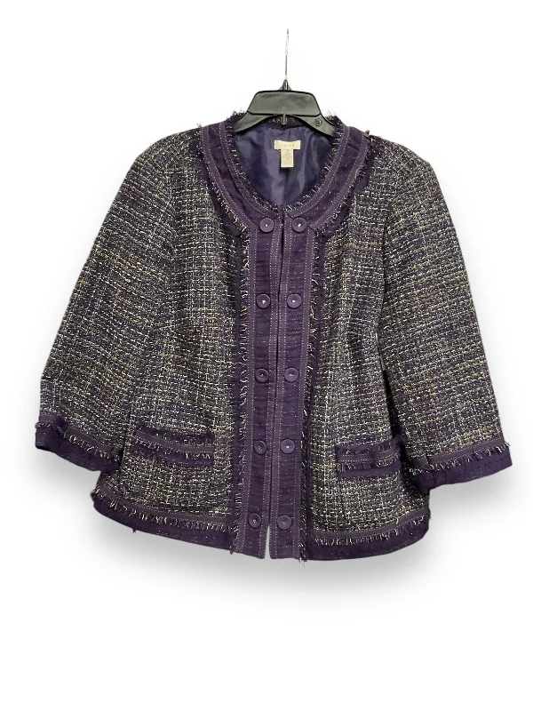 Deal of the Week Blazer By Chicos In Purple, Size: Xl