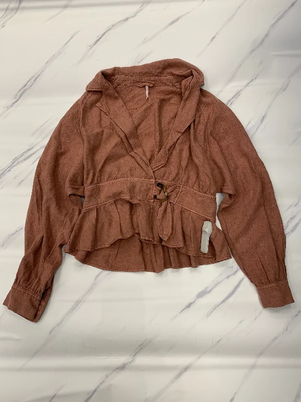 Can't Be Beat Blazer By Free People In Brown, Size: Xs