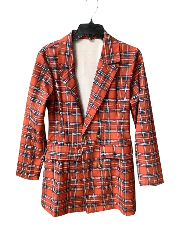 Deal of the Week Blazer By Shein In Plaid Pattern, Size: S