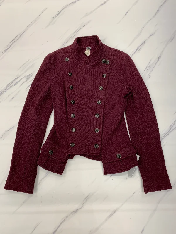 Limited Availability Blazer By We The Free In Maroon, Size: 6
