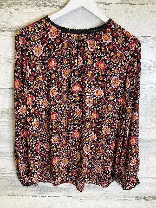 Special Promotion Blouse Long Sleeve By Loft In Black, Size: M