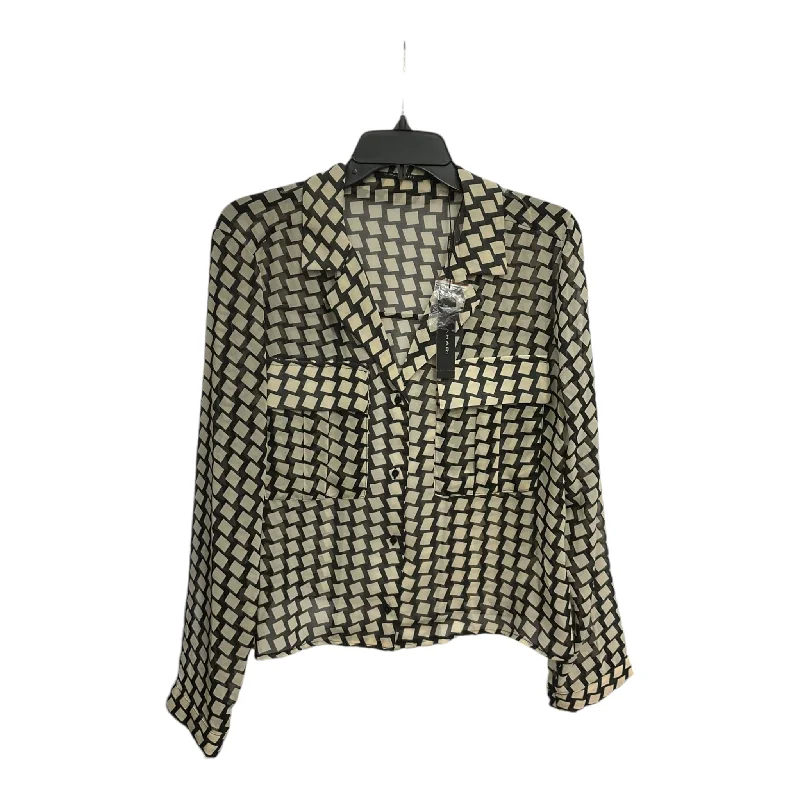 Price Blitz Blouse Long Sleeve By Tahari By Arthur Levine In Multi-colored, Size: L