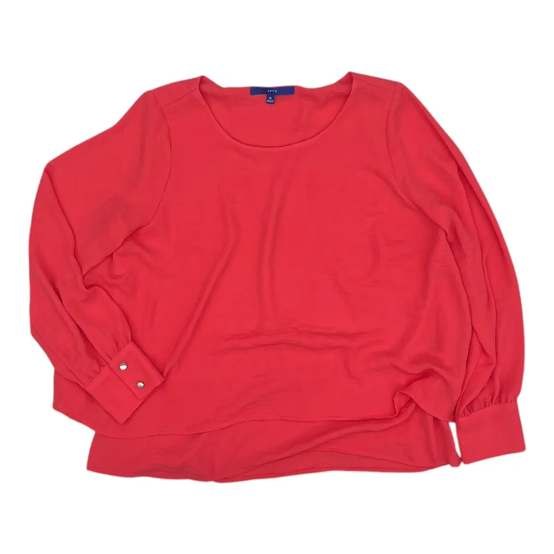 Holiday Sale Blouse Ls By Apt 9 In Coral, Size:M