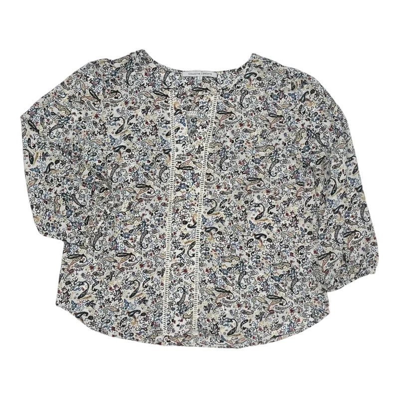 Fantastic Offers Blouse Ls By Collective Concepts In Cream, Size:S
