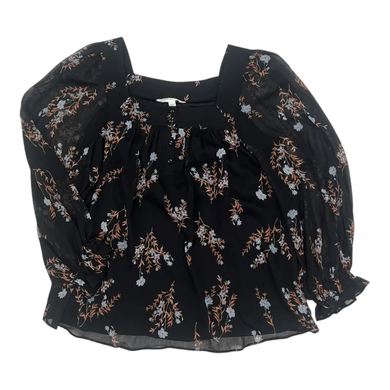 Today’s Special Blouse Ls By Lc Lauren Conrad In Black, Size:M