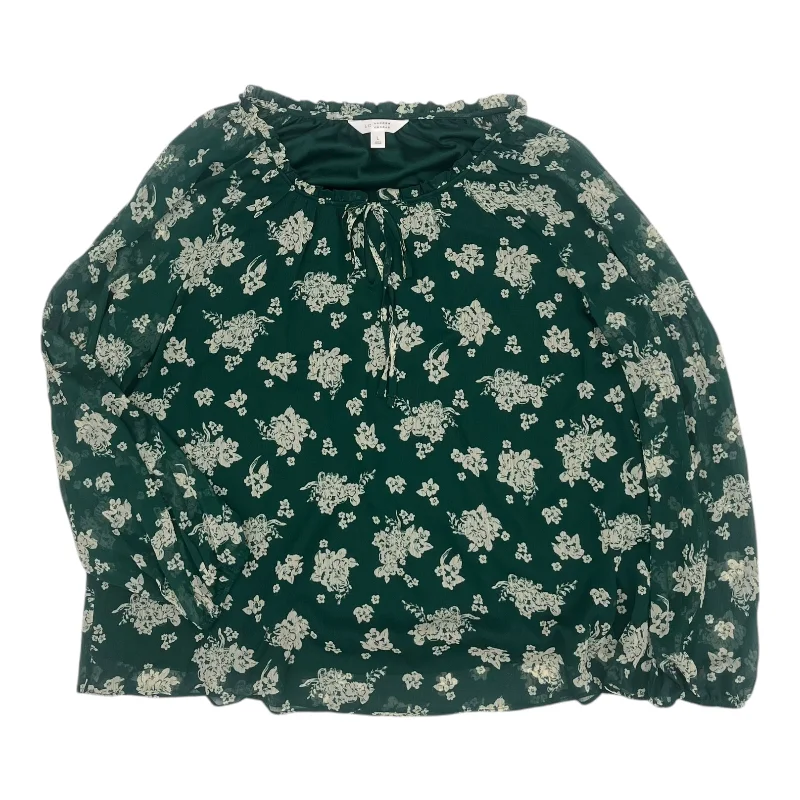 Limited Edition Blouse Ls By Lc Lauren Conrad In Green, Size:L