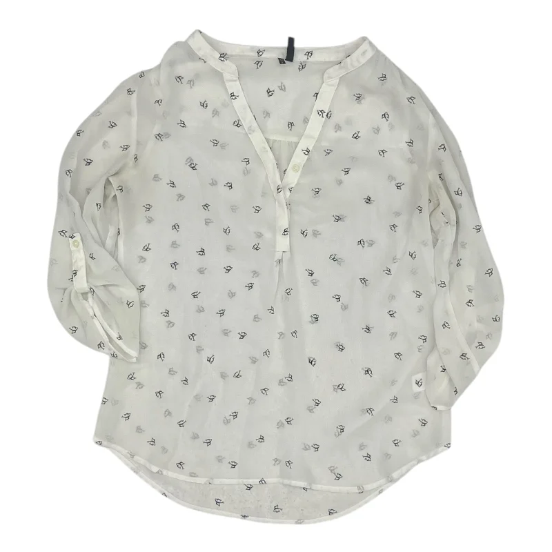 Instant Savings Blouse Ls By Maurices In White, Size:S