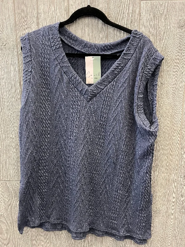 Exclusive Preview Blue Top Sleeveless Acting Pro, Size 1x