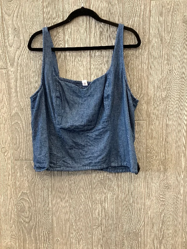 New Deals Blue Top Sleeveless Old Navy, Size Xl