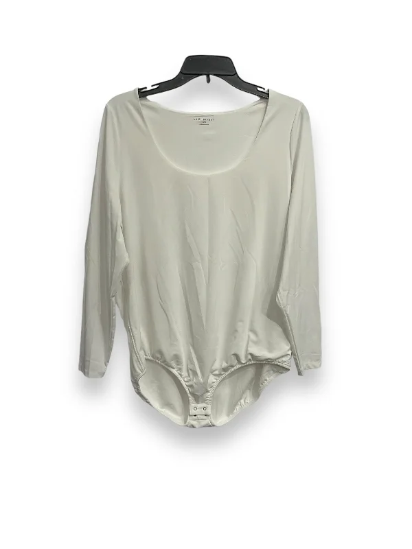 Savings Event Bodysuit By Lane Bryant In White, Size: 1x