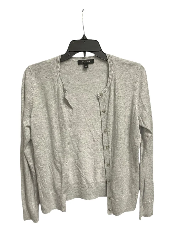 Midnight Madness Cardigan By Ann Taylor In Grey, Size: S