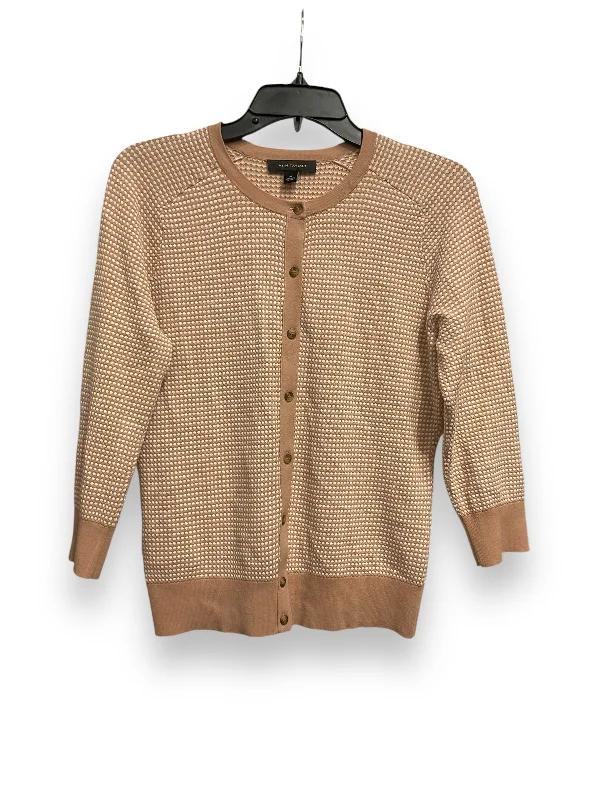 Price Buster Cardigan By Ann Taylor In Pink & White, Size: M