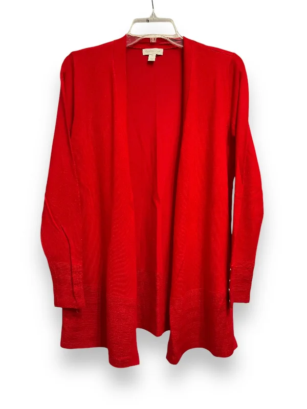 Discount Days Cardigan By Charter Club In Red, Size: S