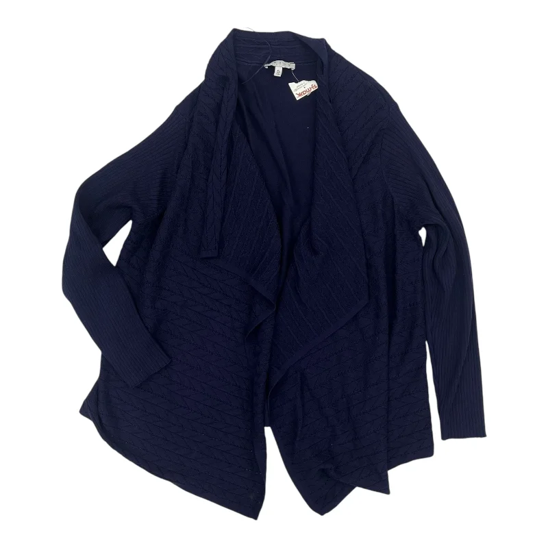 Price Rollback Cardigan By Chaus In Navy, Size:Xl