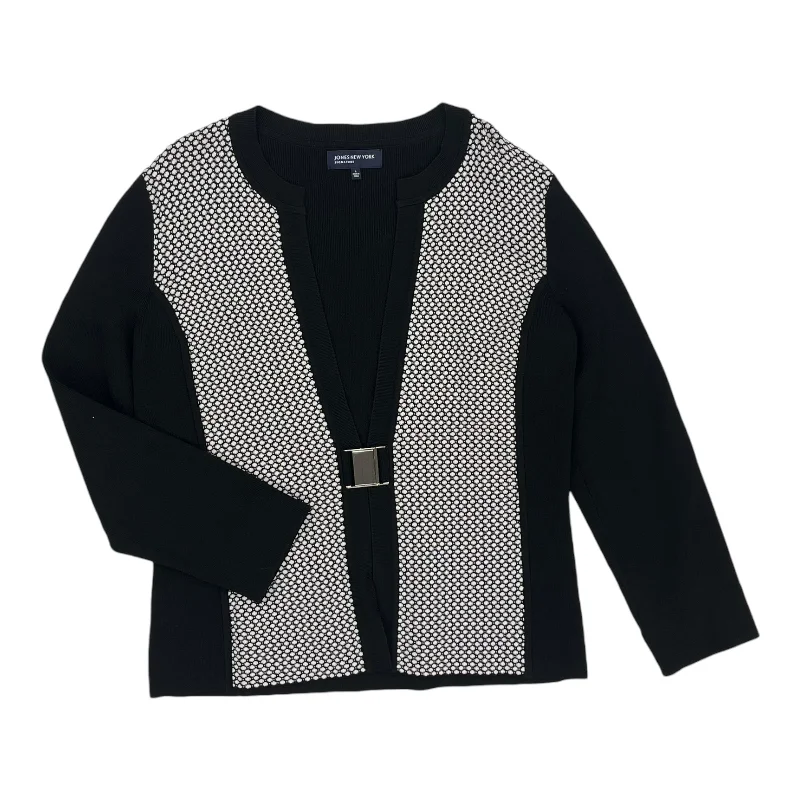 Fantastic Deals Cardigan By Jones New York In Black, Size:L