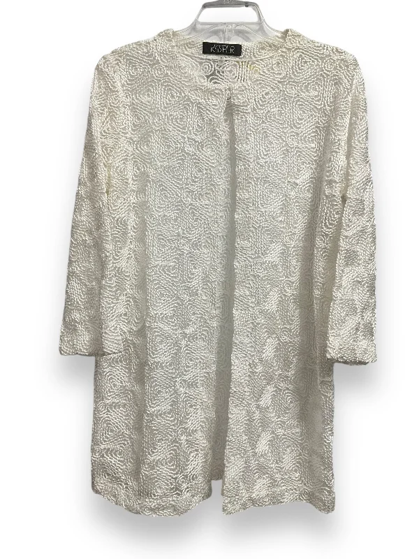 Great Bargains Cardigan By Kasper In White, Size: M